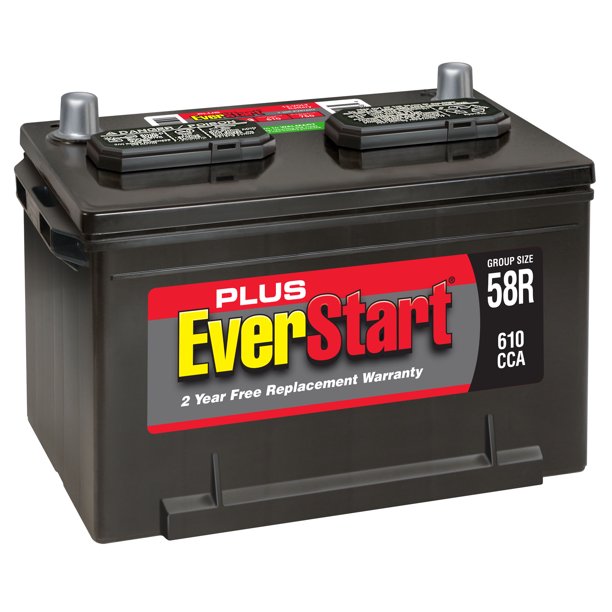EverStart Plus Lead Acid Automotive Battery, Group Size 58R