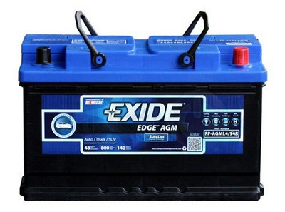Exide Edge FP-AGML4/94R Flat Plate AGM Sealed Automotive Battery