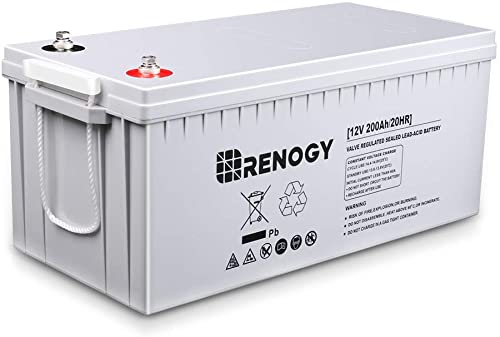 Renogy Deep Cycle Agm Battery 200AH for RV, Solar, Marine, and Off-Grid Applications