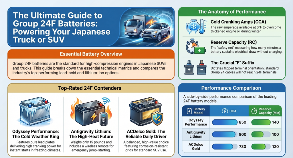 Top 5 Best Group 24F Batteries: Expert Reviews and Buyer’s Guide